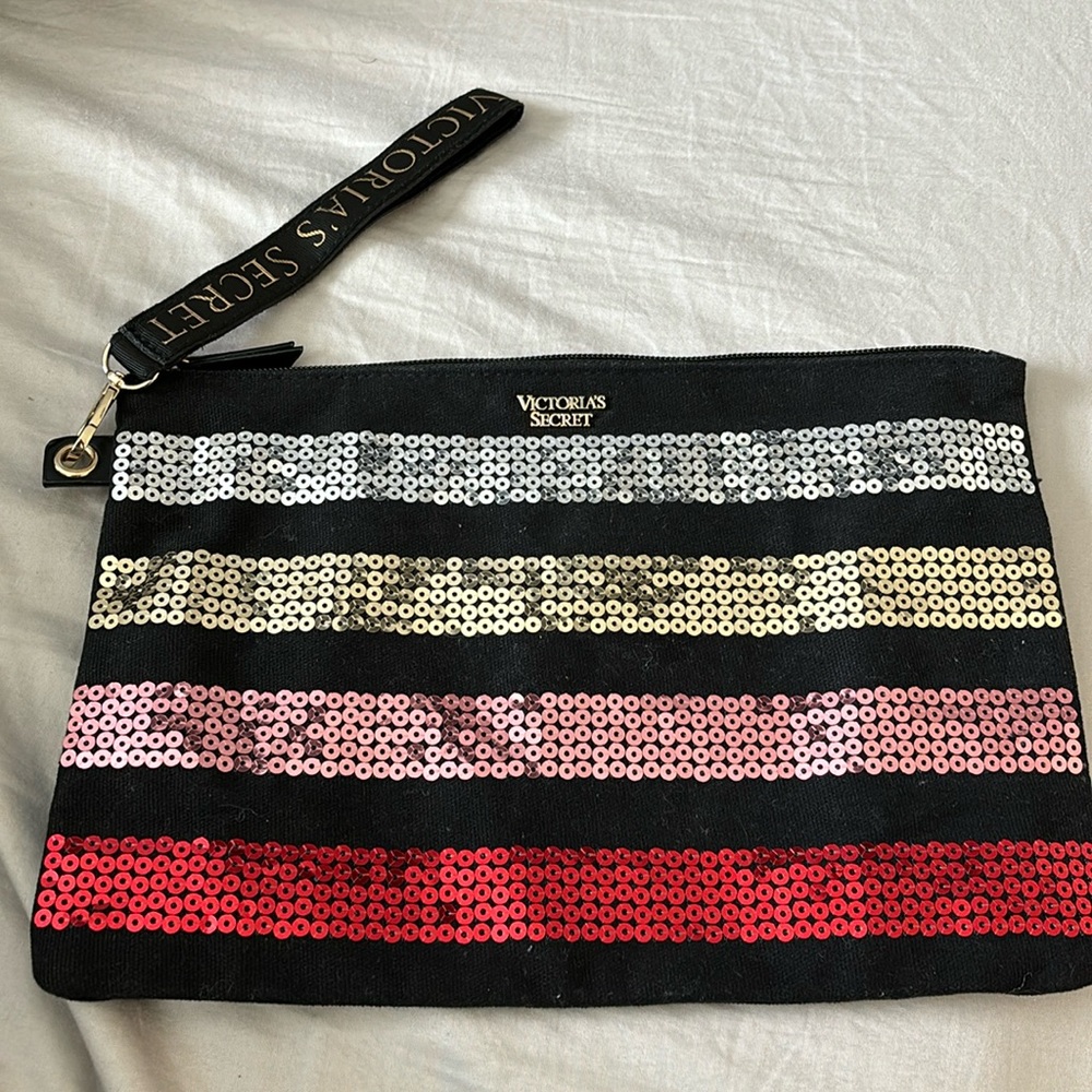 Victoria Secret sequence cosmetic bag